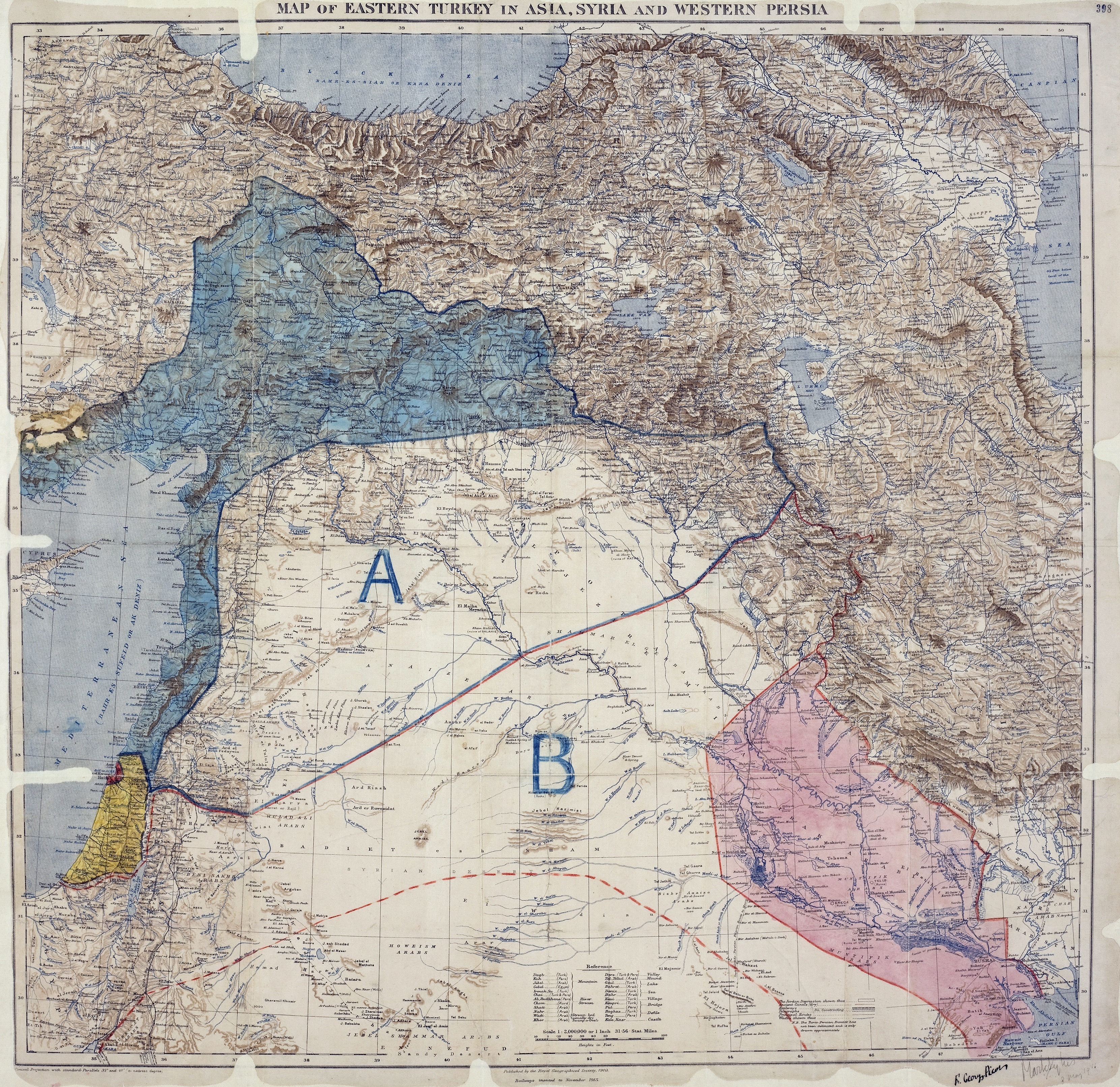 Landkarte 1916